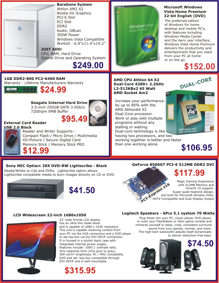 weston computers promotions december 2007 to january 2008